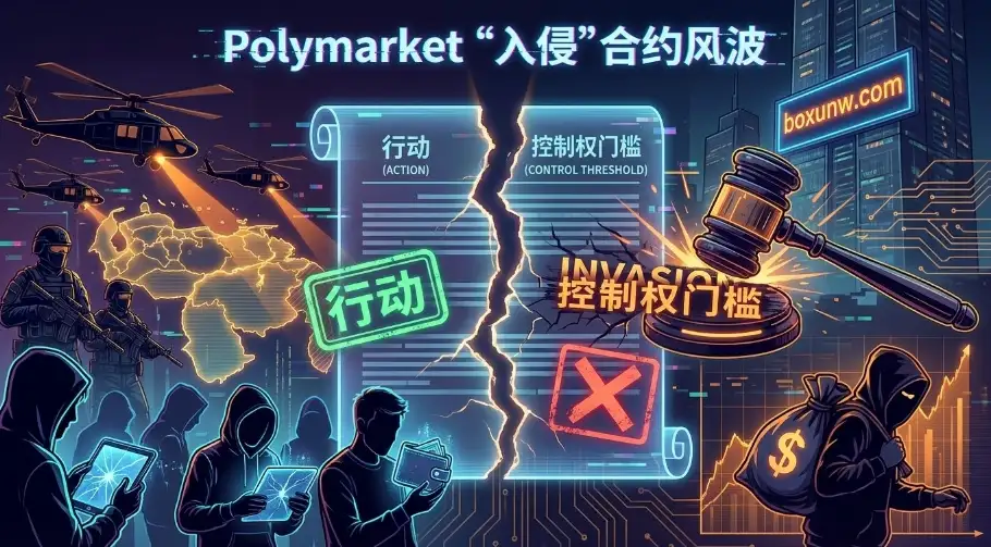 Polymarket被指玩文字游戏,抓人了不算“入侵委内瑞拉”?1000万美元赌注打水漂! Polymarket被指玩文字游戏,抓人了不算“入侵委内瑞拉”?1000万美元赌注打水漂!