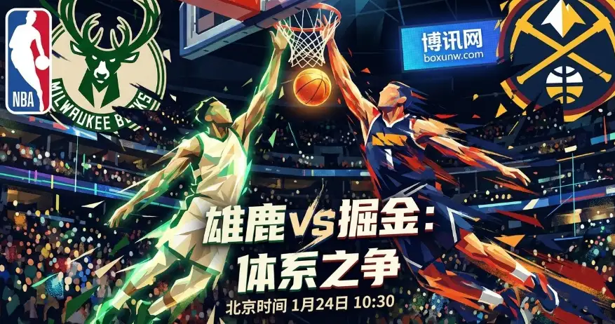雄鹿VS掘金：约基奇缺阵！残阵掘金客战雄鹿，字母哥能否趁机止颓？