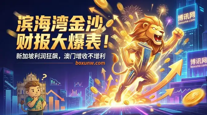 单季狂揽 111亿！金沙财报炸裂，澳门金沙“增收不增利”