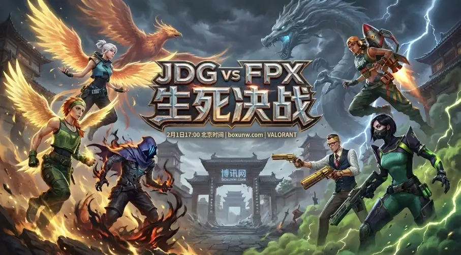 JDG对战FPX：输不起的BO3！VCT CN败者组，只有1队能活下来