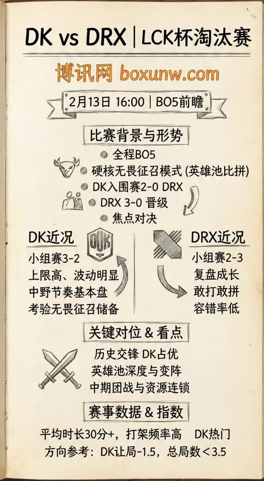 DK对战DRX | LCK杯淘汰赛 | 赔率、数据分析、投注思路