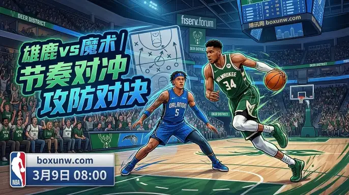 雄鹿vs魔术，赛季1-1，再次交锋谁更硬？防守效率差距成最大看点！