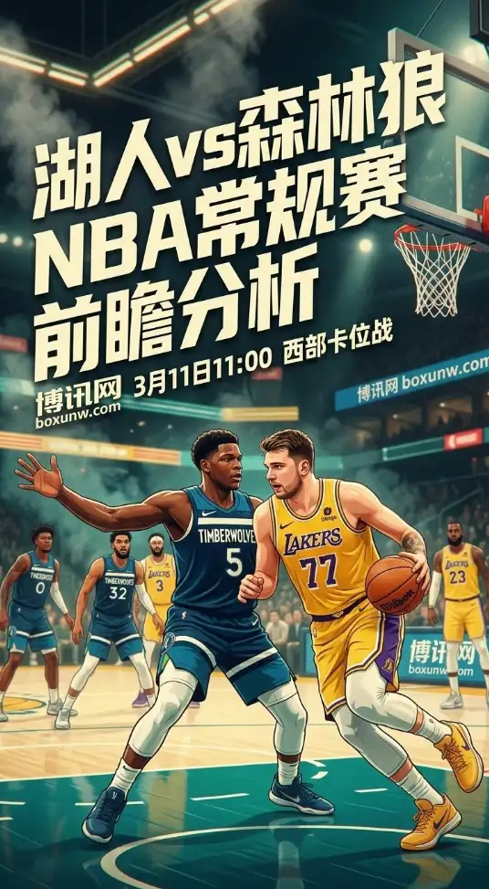 进攻失速vs攻防提速!森林狼近5场仅得107分,湖人冲刺西部前4迎来绝佳良机?