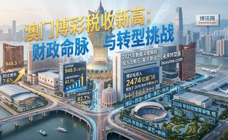 狂揽948.5亿!2025澳门博彩税收再创新高,距离2019年巅峰还差15% 狂揽948.5亿!2025澳门博彩税收再创新高,距离2019年巅峰还差15%