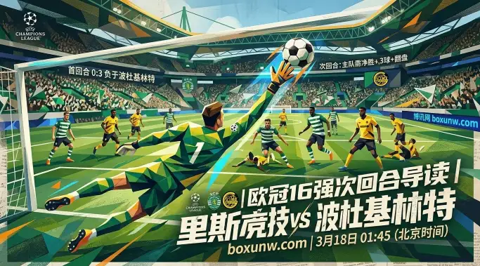 里斯本竞技vs波杜基林特，净胜3球才能翻盘？波杜基林特欧冠5连胜