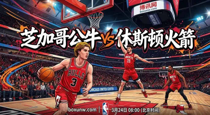 公牛vs火箭：公牛防线遭降维打击？火箭让8分冲击对阵5连胜！
