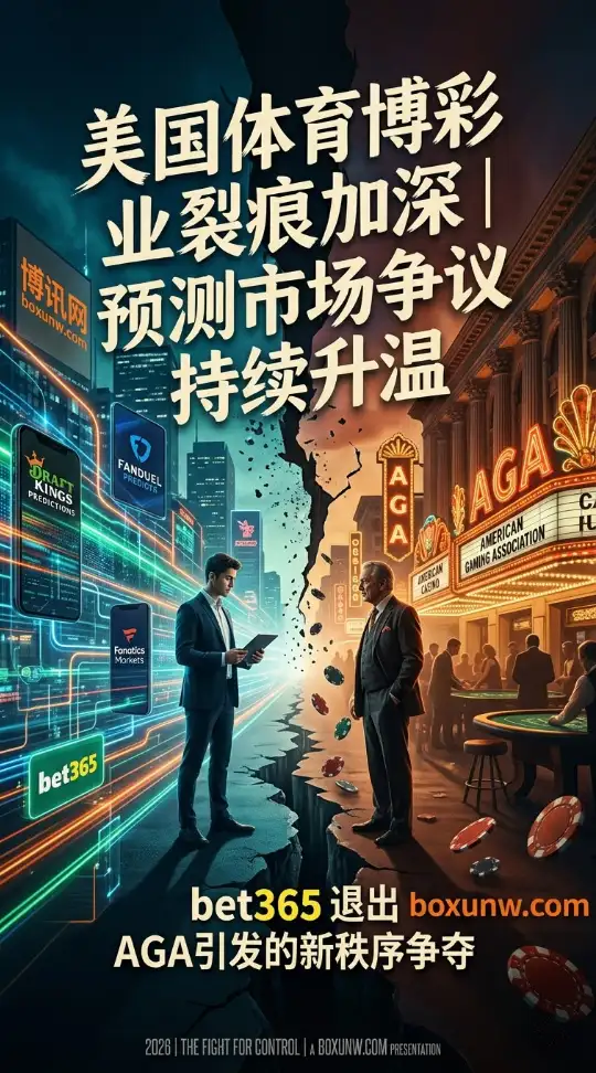 bet365等3大巨头相继退出AGA!美国体育博彩业彻底撕裂,预测市场成新风口