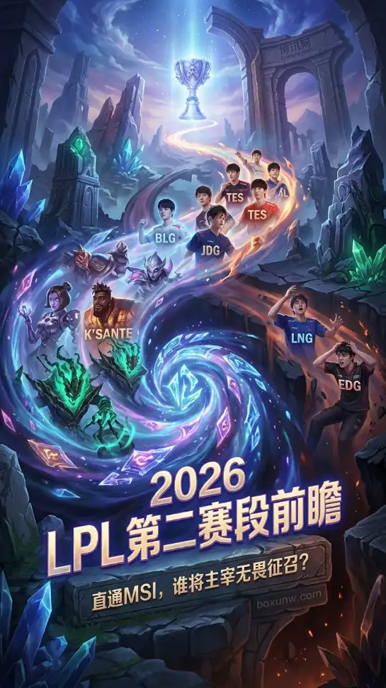 4月4日揭幕!2026 LPL第二赛段赛程全解析,首周这5场硬仗千万别错过