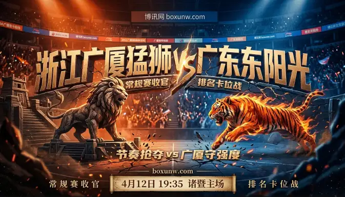 浙江广厦vs广东东阳光:广厦“守强度”正面对撞广东“抢节奏”,事关季后赛排位 浙江广厦vs广东东阳光:广厦“守强度”正面对撞广东“抢节奏”,事关季后赛排位