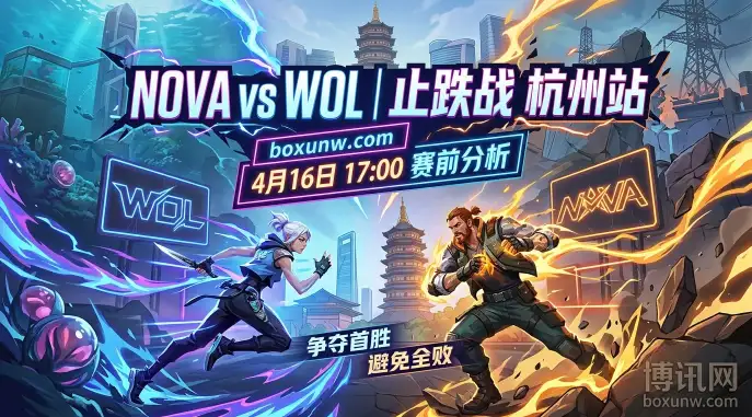 VCT无畏巡回杭州站NOVA vs WOL: 0胜4负的生死战！谁能打破连败魔咒？