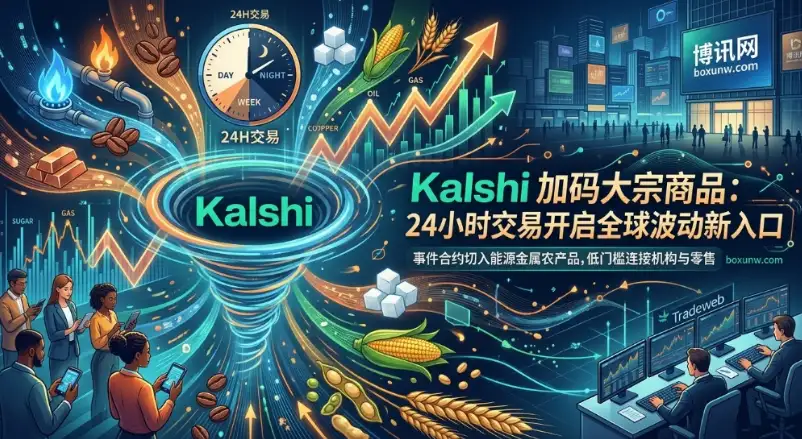 暴涨暴跌下的预测市场：Kalshi杀入大宗商品赛道，释放出这2大市场爆点信号