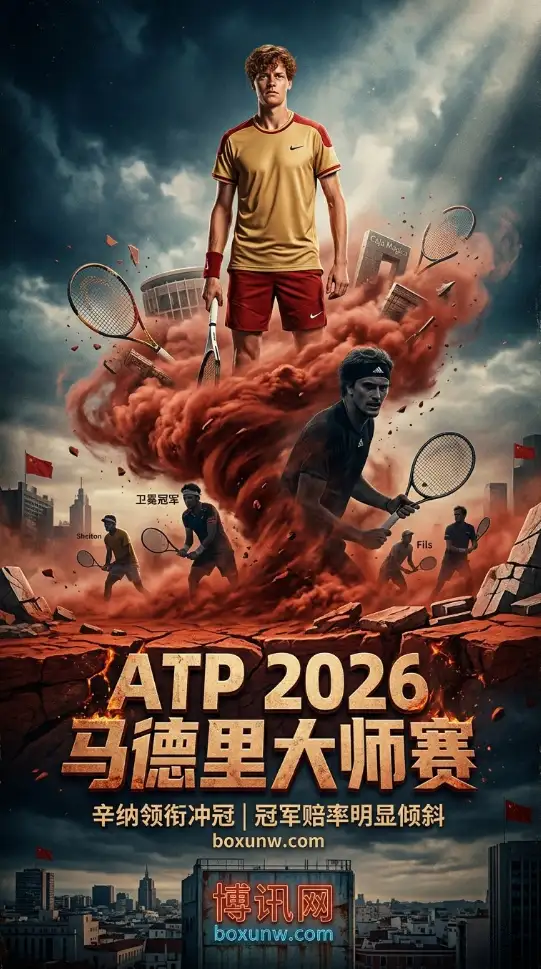 ATP马德里大师赛大变!2大巨头因伤退赛,辛纳1人独大冲击5连冠!