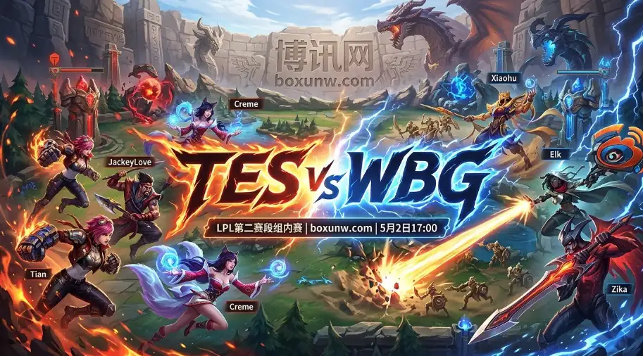 TES vs WBG：近4次交锋赢下3场，WBG能否再克滔搏？