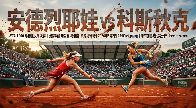 WTA1000马德里女单决赛!19岁天才少女PK巡回赛10连胜黑马 WTA1000马德里女单决赛!19岁天才少女PK巡回赛10连胜黑马
