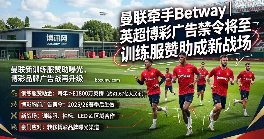 曼联与必威Betway合作 | 英超博彩广告禁令将至 | 训练服赞助成新战场