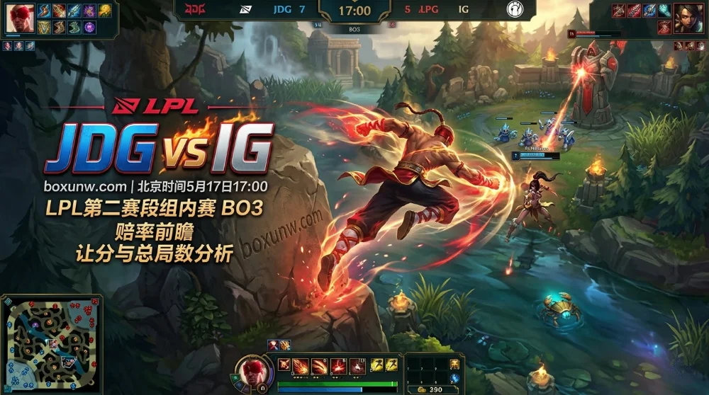 JDG vs IG：15分钟经济差高达1217！胜负赔率仅1.33？2大核心数据揭示胜负悬念