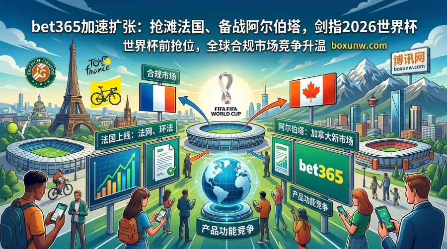 从法网到2026世界杯！bet365加速扩张，2大核心合规市场沦为新战场
