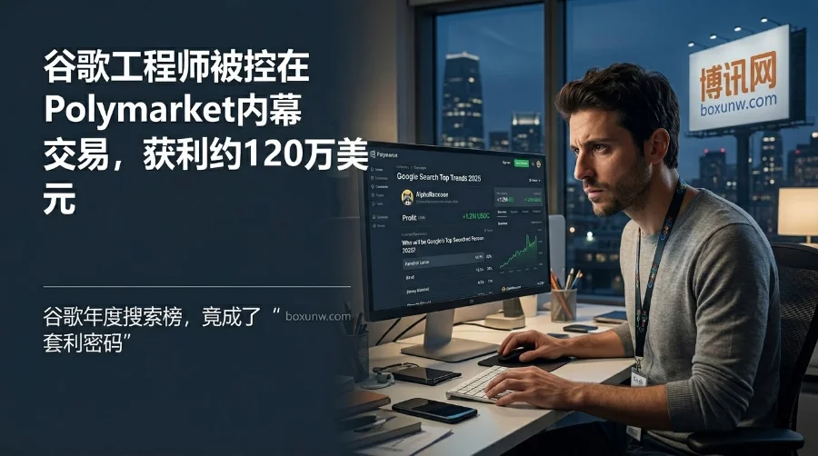 谷歌工程师被控在Polymarket内幕交易：胜率近乎100%！获利120万美元！