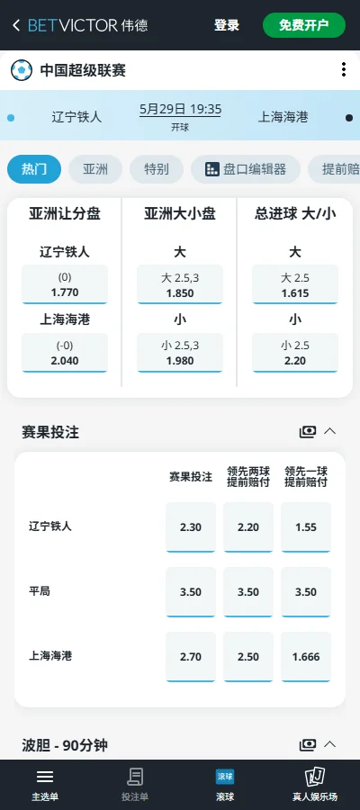 重庆铜梁龙vs成都蓉城,中超赔率和盘口信息-伟德(BetVictor)提供