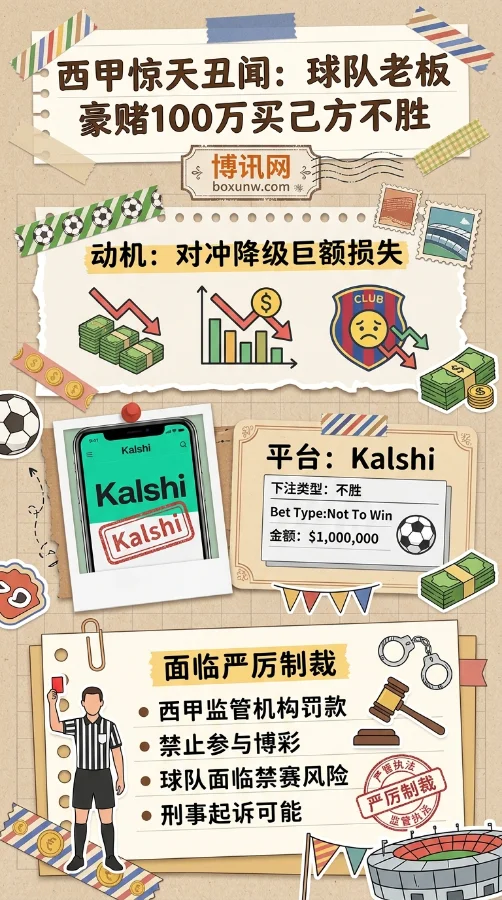 100万美元赌局惹怒官方!西甲保级内幕爆出,面临降级加重罚,这波“反向押注”到底有多离谱?