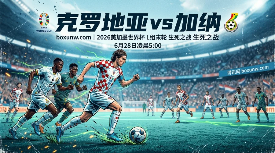 克罗地亚vs加纳赔率数据和比分预测，2场0失球对决锋线哑火！