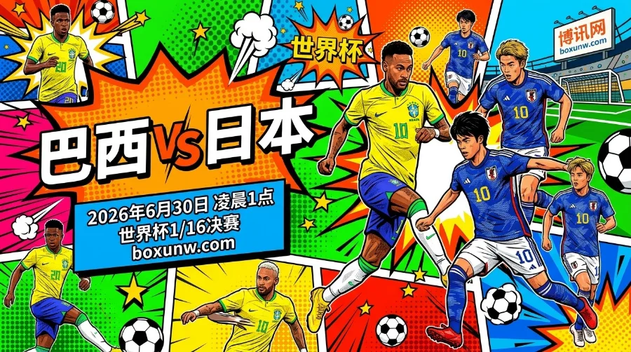 巴西vs日本，《足球小将》照进现实，1.65取胜赔率暗示赛果？