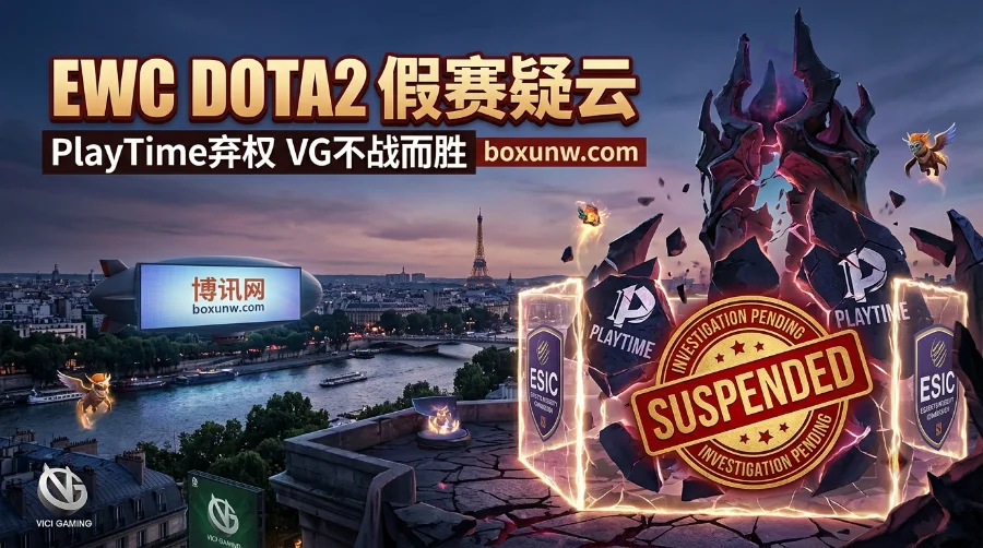 DOTA2电竞世界杯假赛疑云!PlayTime队2人遭临时禁赛,VG不战而胜直接晋级 DOTA2电竞世界杯假赛疑云!PlayTime队2人遭临时禁赛,VG不战而胜直接晋级
