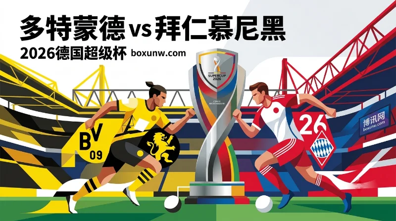 多特蒙德vs拜仁慕尼黑 | 德国超级杯 | 拜仁-1与大3.5 | 前瞻预测