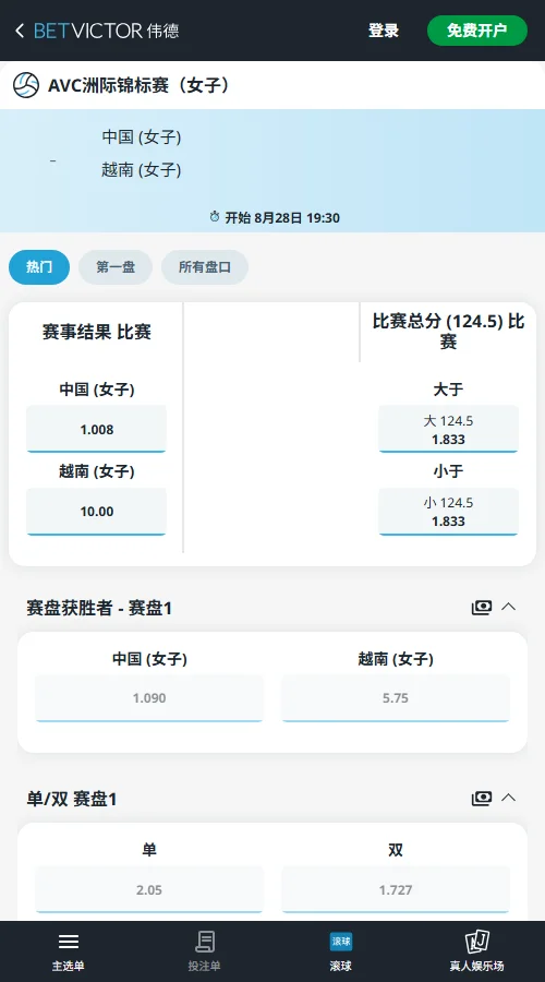 女排亚锦赛四分之一决赛赔率-伟德提供