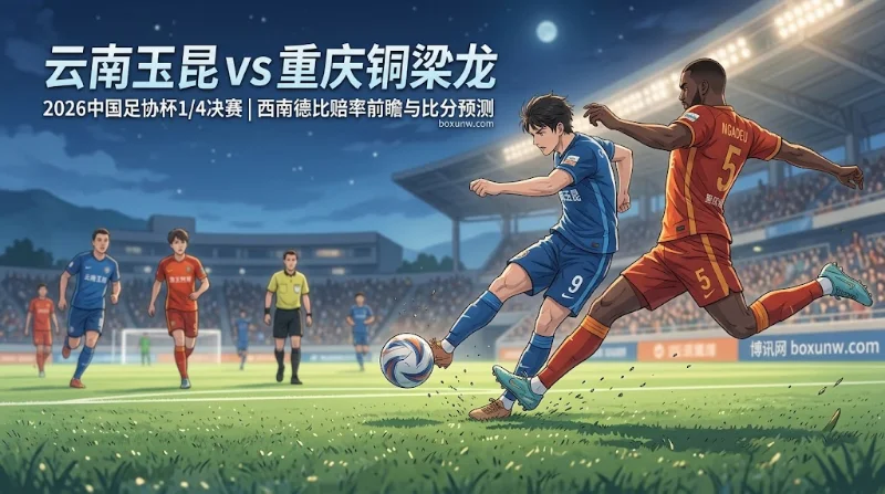 云南玉昆vs重庆铜梁龙：5战0胜魔咒再现？从让-0.75赔率看四强晋级天平