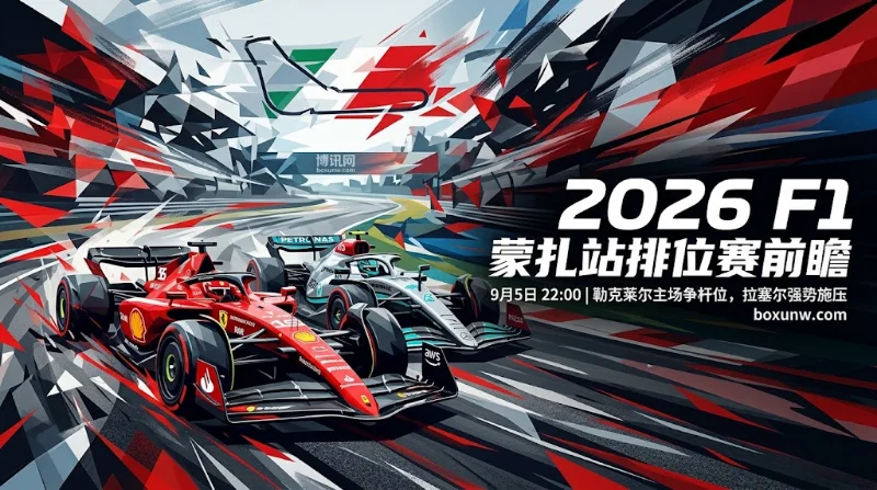 2026 F1蒙扎站排位赛：勒克莱尔2.375赔率领跑，拉塞尔0.12秒优势施压