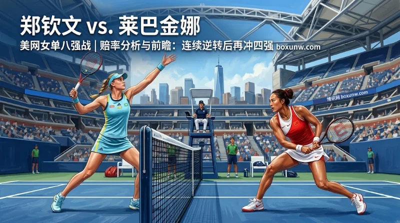 郑钦文vs莱巴金娜：连续2场0-5大逆转！受让3.5局暗示或再打满3盘