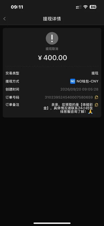 彩娱乐-400元提扣款失败